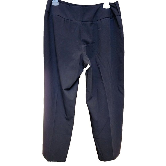 Black Dress Pants Larry Levine Size 10 Stretch Work Office - Picture 4 of 6